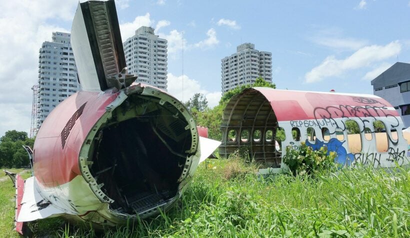 Bangkok’s famous airplane graveyard catches fire