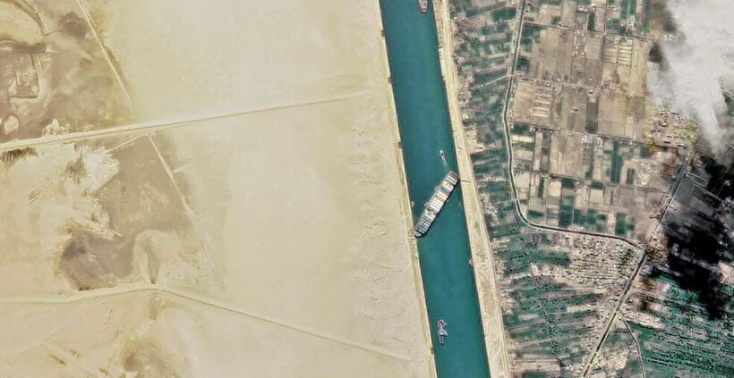 The cost of one stuck ship in the Suez Canal – rising costs of fuel, household goods, food