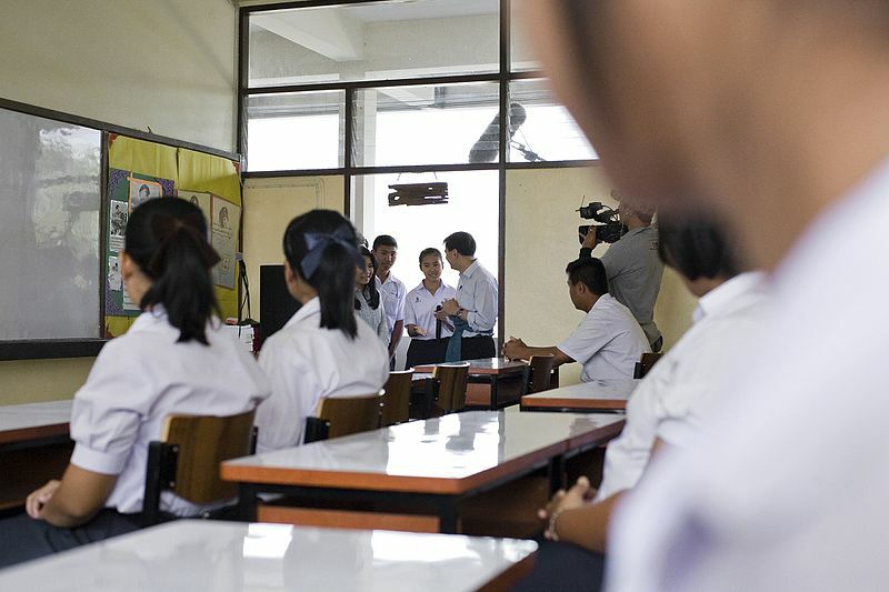 Thai-language teacher suspended for throwing books at her students