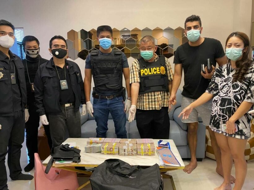 Officers seized 31 million baht in cash and assets in 20 drug trafficking raids