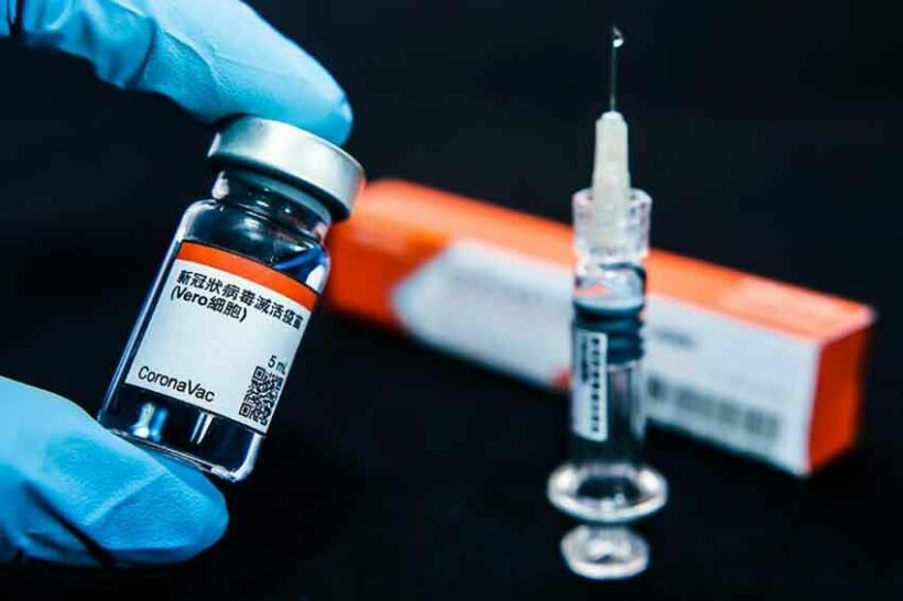 110 faulty bottles of Sinovac vaccine rejected by Thai FDA