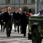 The Queen sits as a lonely figure as she bids farewell to her husband Prince Philip | Thaiger