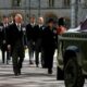 The Queen sits as a lonely figure as she bids farewell to her husband Prince Philip | Thaiger