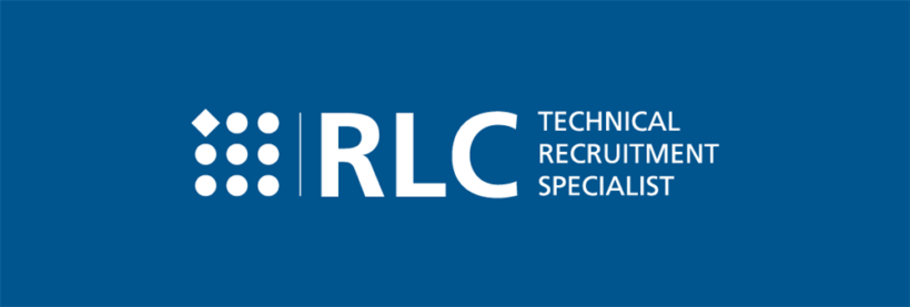 RLC's Logo. Blue and White.