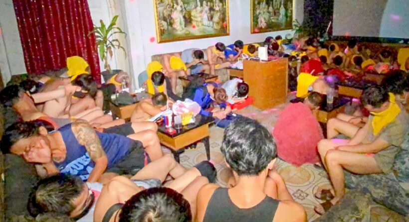 57 men arrested in drug and sex party in Bangkok sauna shop | Thaiger