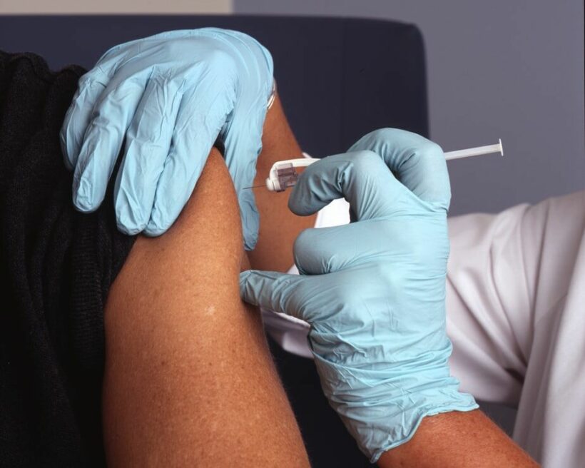 82 year old woman first person to get vaccine in Chiang Mai