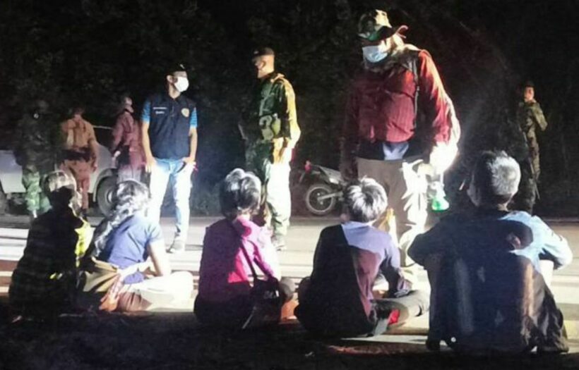 14 Burmese arrested in Kanchanaburi after illegal border crossing