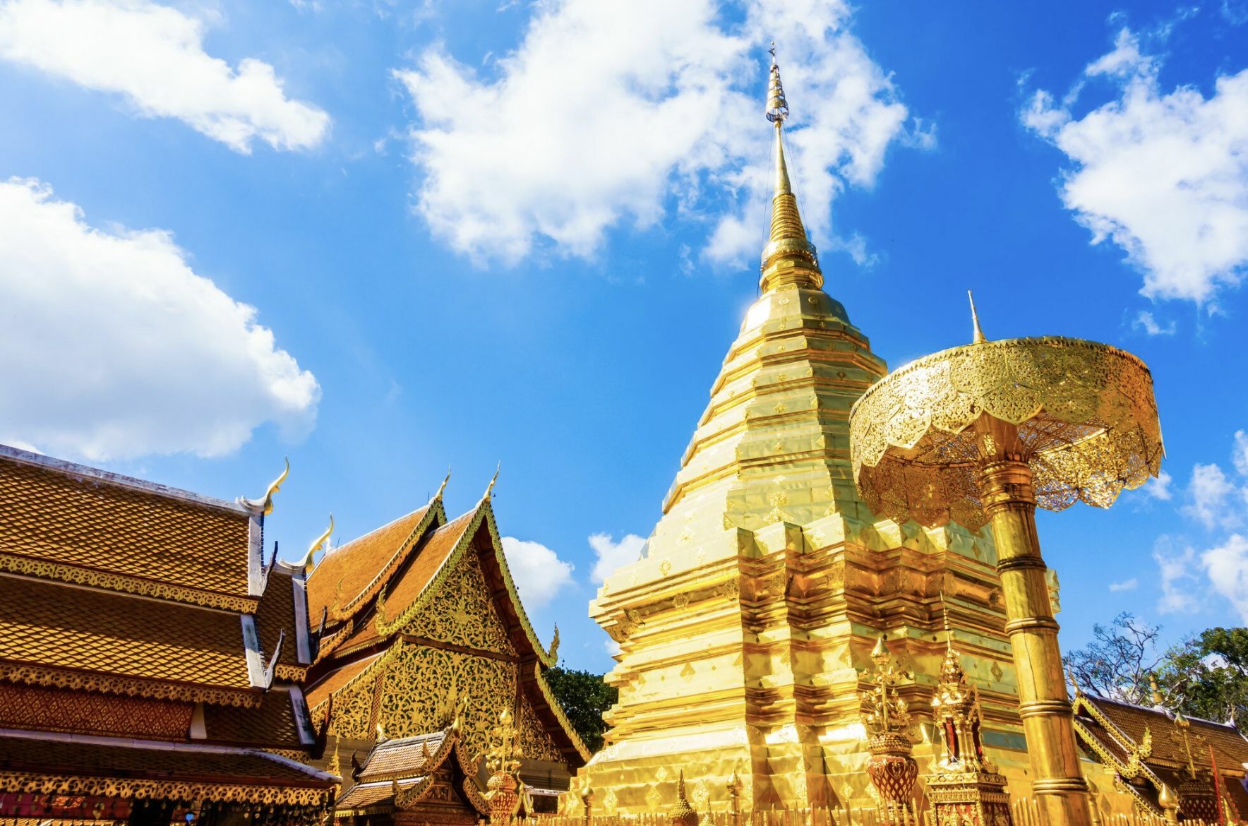 Visiting Wat Phrathat Doi Suthep is one of the best things to do in Chiang Mai