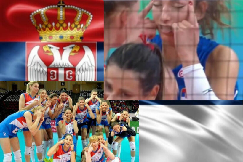 Serbian Volleyball player sanctioned for racist gesture