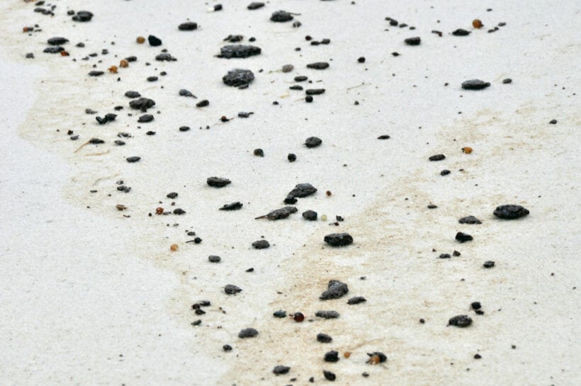 Tar balls wash ashore on several Phuket beaches