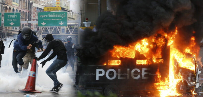 Police and protesters clash at increasingly aggressive protests