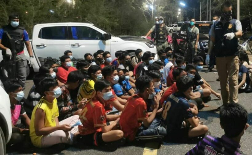 Songkhla beach party sees 61 arrested violating Covid-19 rules