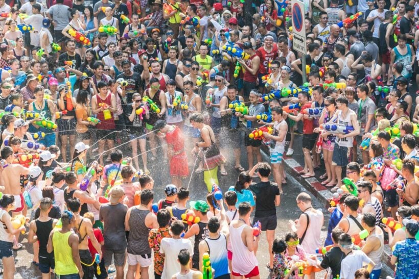 Songkran - water fight