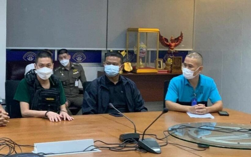 Runaway cop wanted for alleged murder turns himself in in Chon Buri