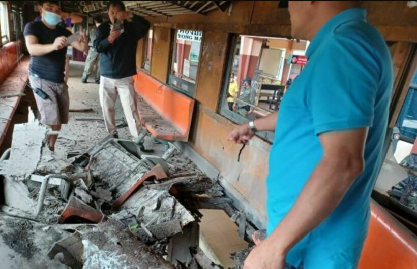 Bomb rocks train en route to Bangkok from the Deep South