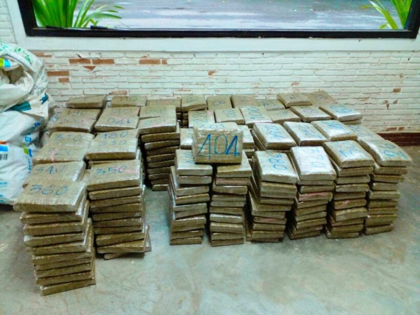 470 kilograms of marijuana seized in Isaan; reportedly smuggled from Laos