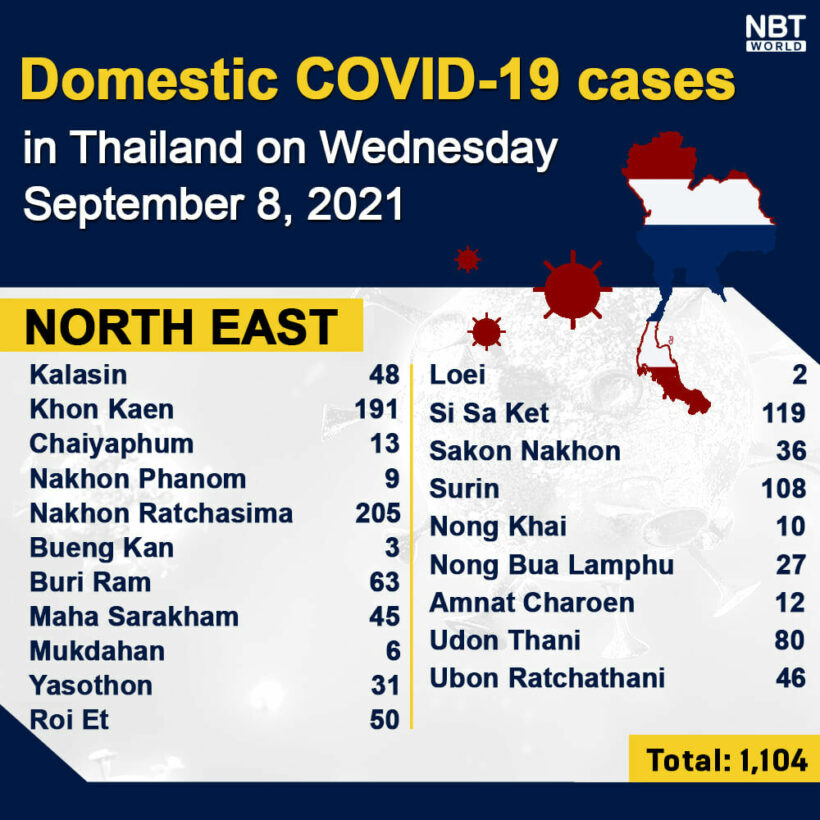 Wednesday Covid Update: 14,176 new cases; provincial totals | News by Thaiger
