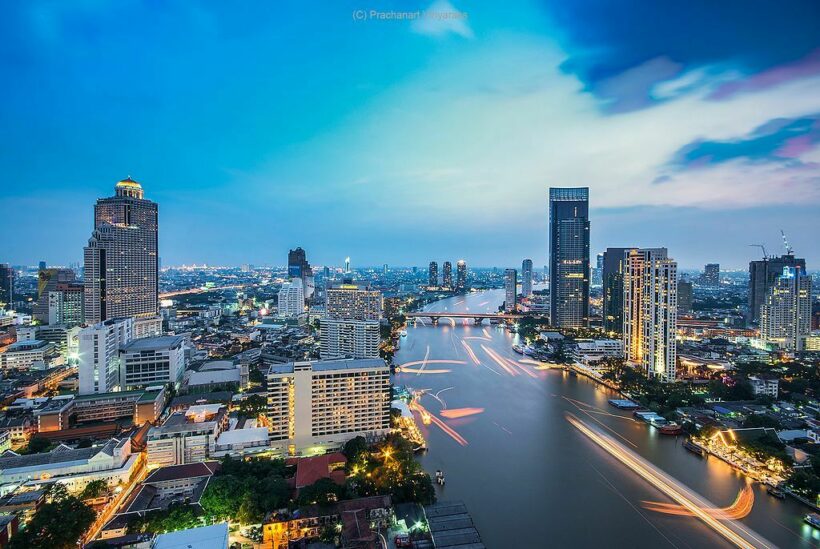 Chao Phraya River in Bangkok still below flood levels