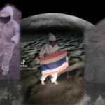 Woman dresses as astronaut to show moon-like road condition | Thaiger