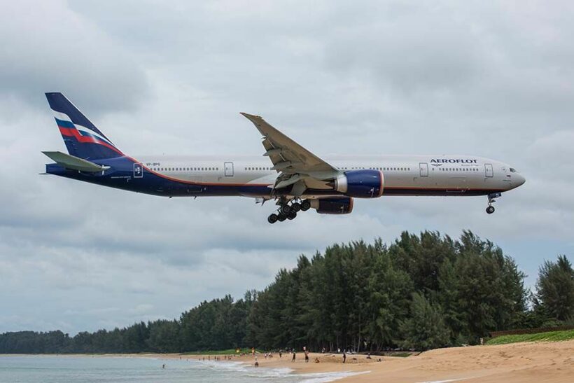 Russian airline Aeroflot resuming flights from Moscow to Phuket