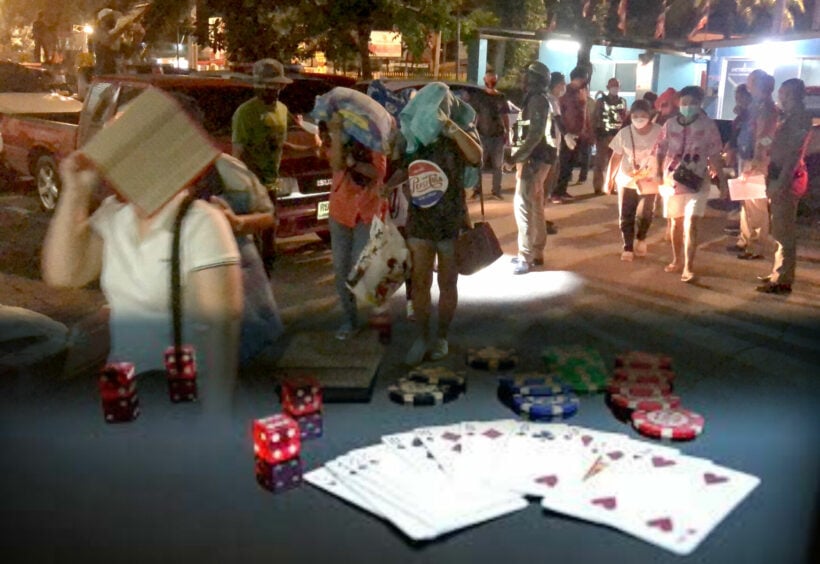 Chon Buri Police arrest 30 people in luxury resort gambling raid