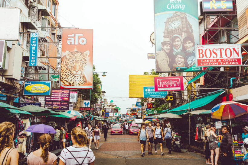 Tourists returning to Bangkok’s Khao San Road