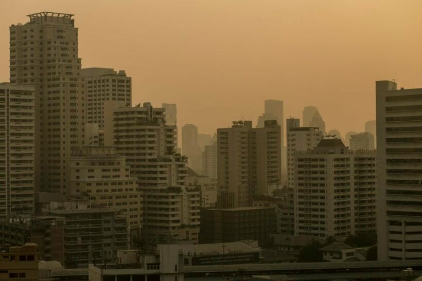 PM 2.5 air pollutant at high levels in many parts of Bangkok, surrounding provinces