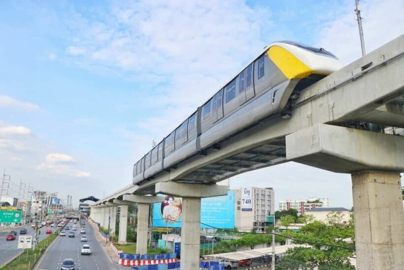 Bangkok’s Yellow Line skyrail starts test runs