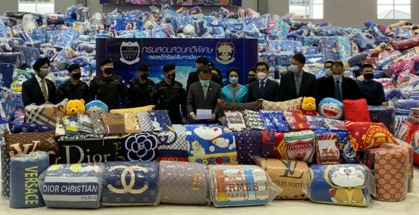 Fake goods valued at 40 million baht seized in police busts