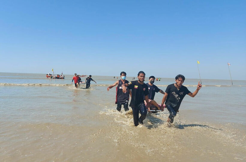 15 Burmese pilgrims drown while crossing flooded causeway to reach Buddhist temple