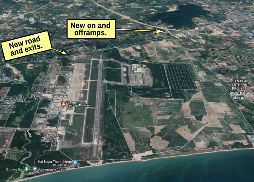 New road and construction planned to improve U-Tapao Airport