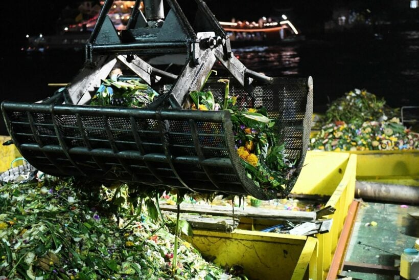 Krathong cleanup: Prayers to the water goddess trash Thailand’s rivers