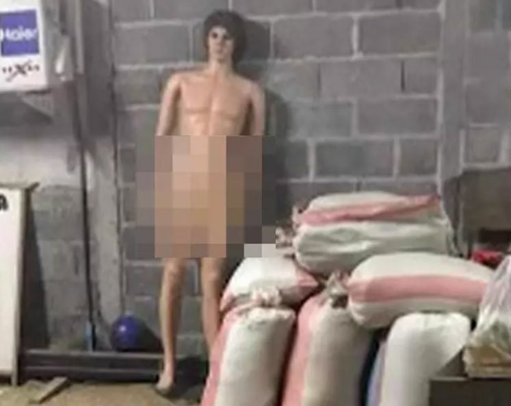 Village chief in Isaan calls police after mistaking mannequin for naked man