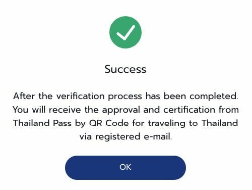 Thailand Pass workaround for API error