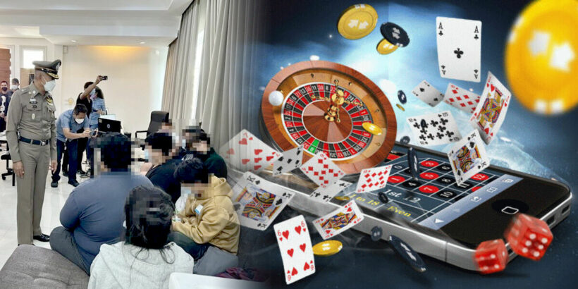 300 million baht illegal online gambling site busted in Nonthaburi