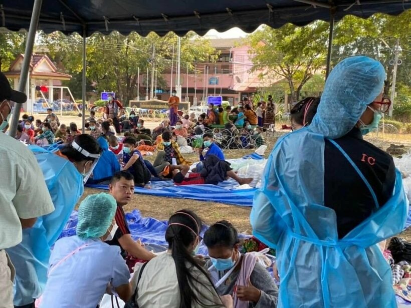 Camps set up in Tak for more than 5,000 refugees fleeing violence in Myanmar