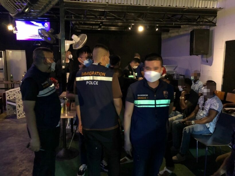 Bangkok restaurant raided, several foreigners caught without entry stamps