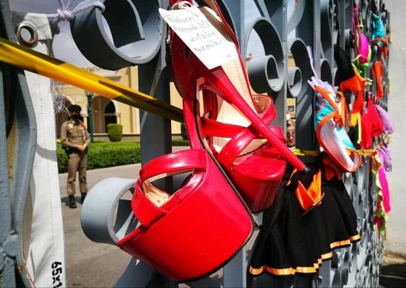 Sex workers mail high heels to government, continue to call for financial support