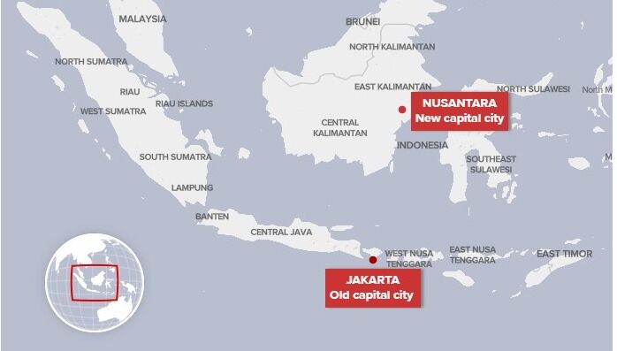 Australian news outlet places Indonesian capital in Bali in online map screw-up | News by Thaiger
