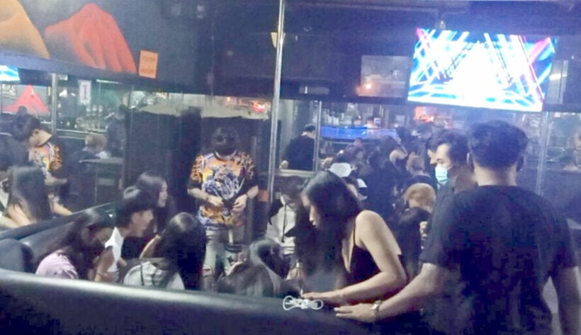 Pattaya Karaoke bar raided afterhours for violating Covid-19 rules