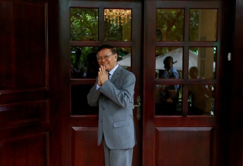 Cambodian opposition leader accused of treason asks court to drop charges