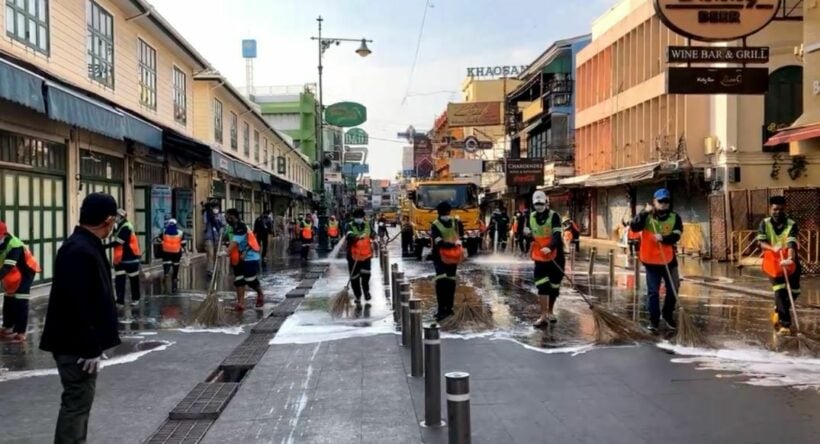 Khao San Road getting cleaned, staff tested after 11 partygoers test positive for Covid-19