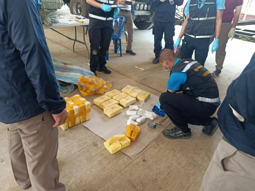 Methamphetamine seized from truck in Northern Thailand