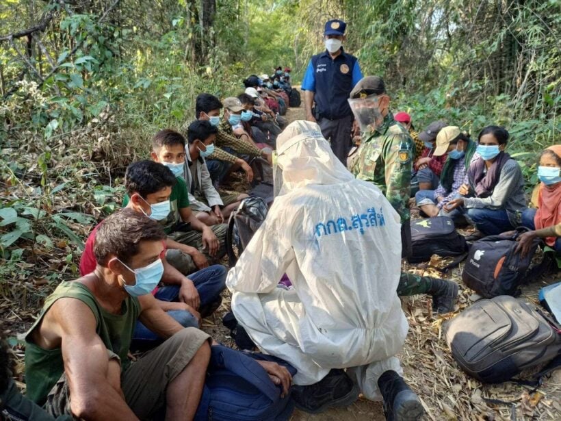 Thai soldiers and police arrest 246 more Burmese migrants in Kanchanaburi