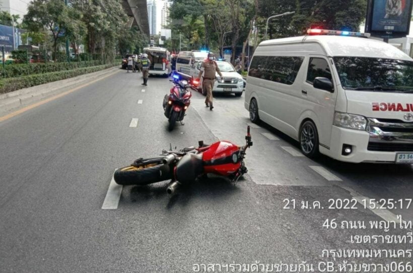 Police officer charged following death of Bangkok pedestrian hit by speeding bike