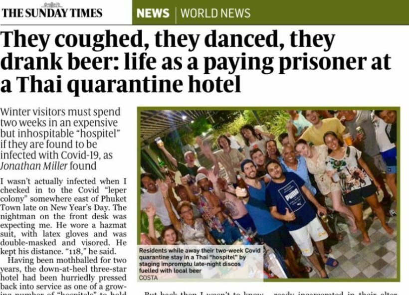 British journalist documents beer-fuelled parties with Covid patients at Phuket quarantine hotel