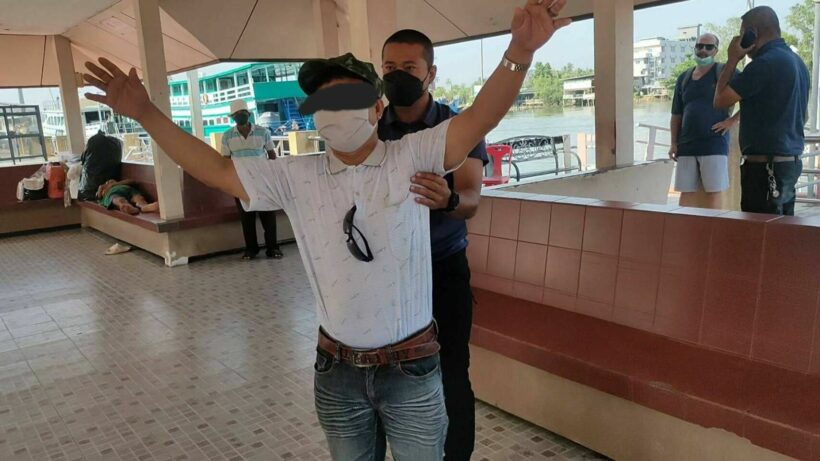 Surat Thani immigration police arrest human trafficking suspect from Myanmar