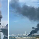 Yacht docked at Pattaya pier catches fire | Thaiger