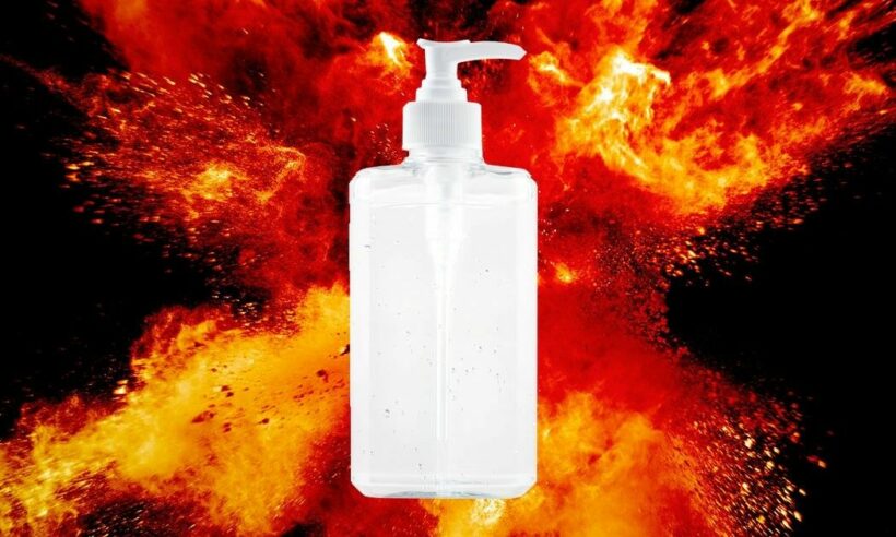 Thai official says don’t spray hand sanitiser on the body – or near a naked flame