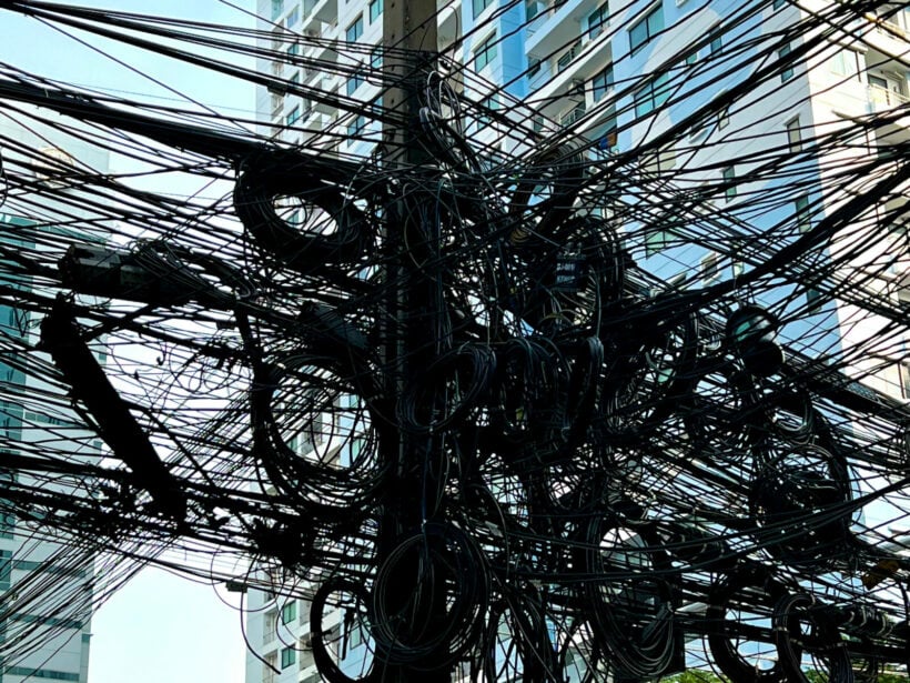 Bangkok’s crazy cables and wires to go underground, project starts this year